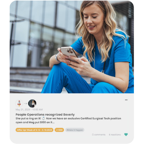 example of healthcare employee recognition